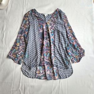 Sheer Tunic Blouse - size S